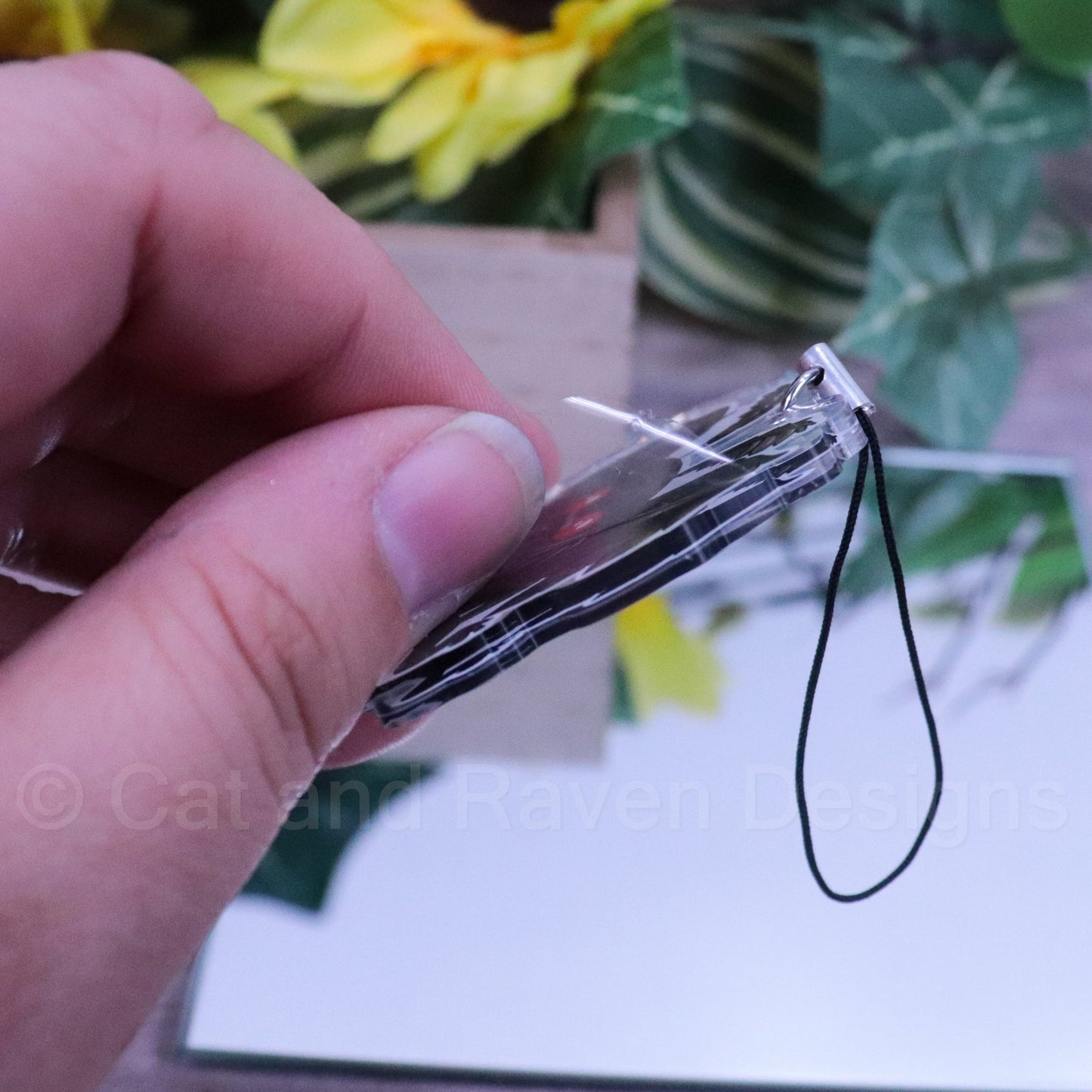 Cryptid Cutie Mothman acrylic charm Cat and Raven Designs Soap