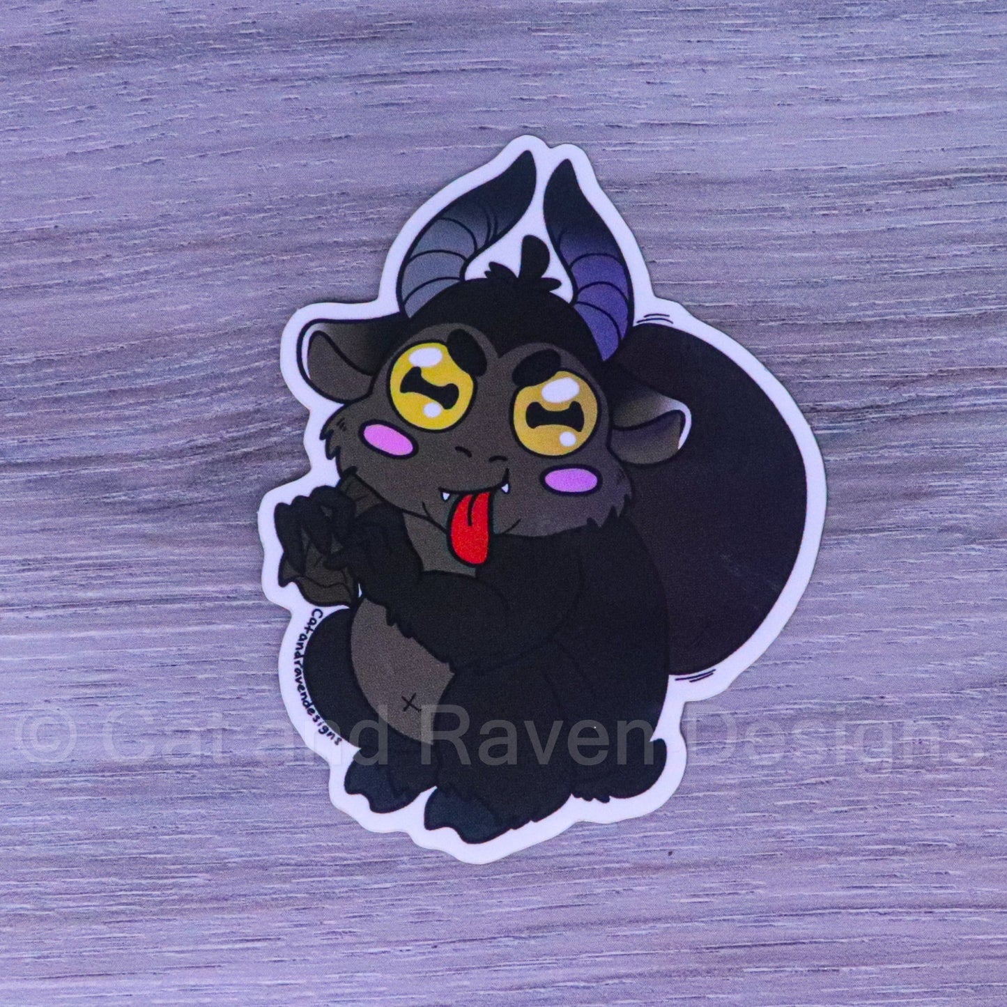 Krampus Cryptid cuties vinyl stickers Cat and Raven Designs Soap