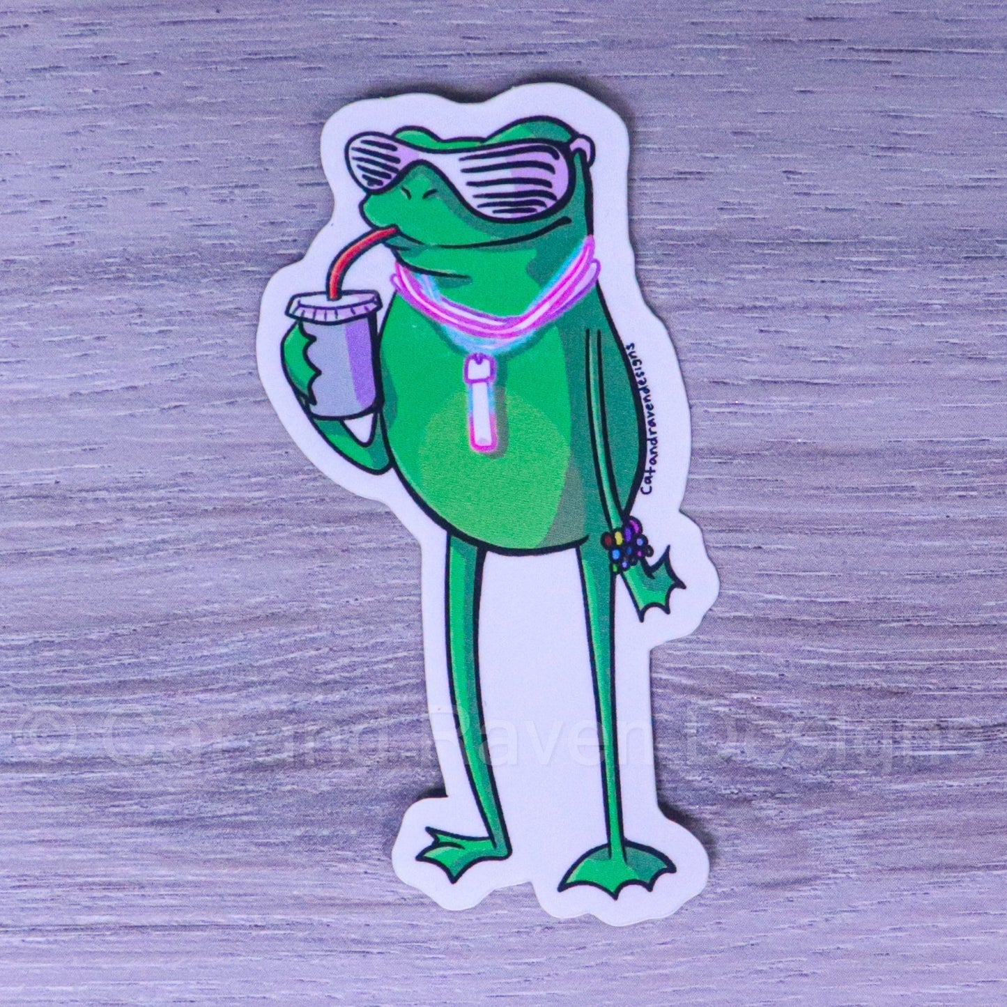 Loveland Frogman Cryptid cuties vinyl stickers Cat and Raven Designs Soap