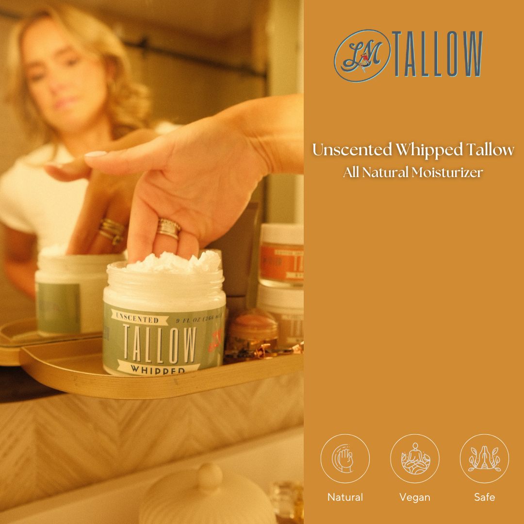 Whipped Tallow | All Natural Moisturizer Choose Scent Size 2oz-85oz The Lady May