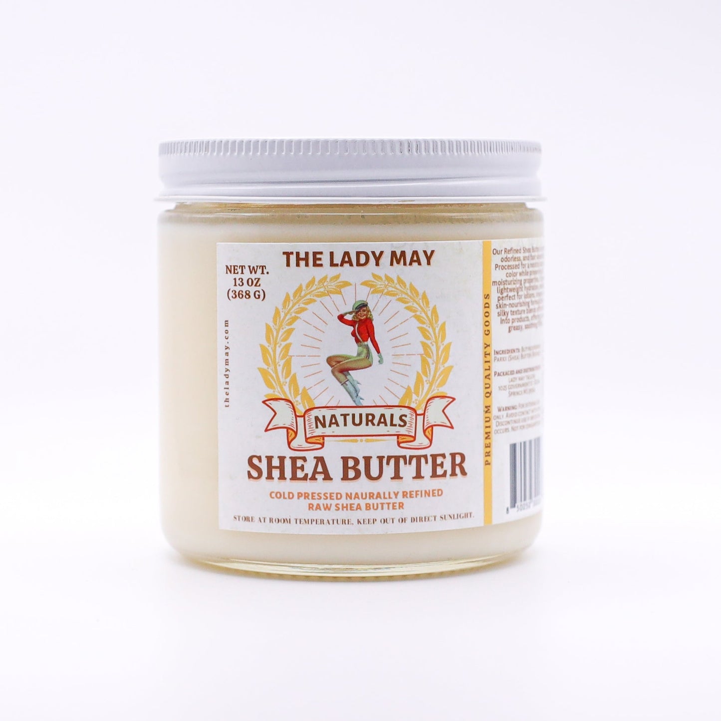 100% Naturally Refined Pure Shea Butter – Hydrating & Nourishing for Skin, Hair, & DIY Beauty The Lady May