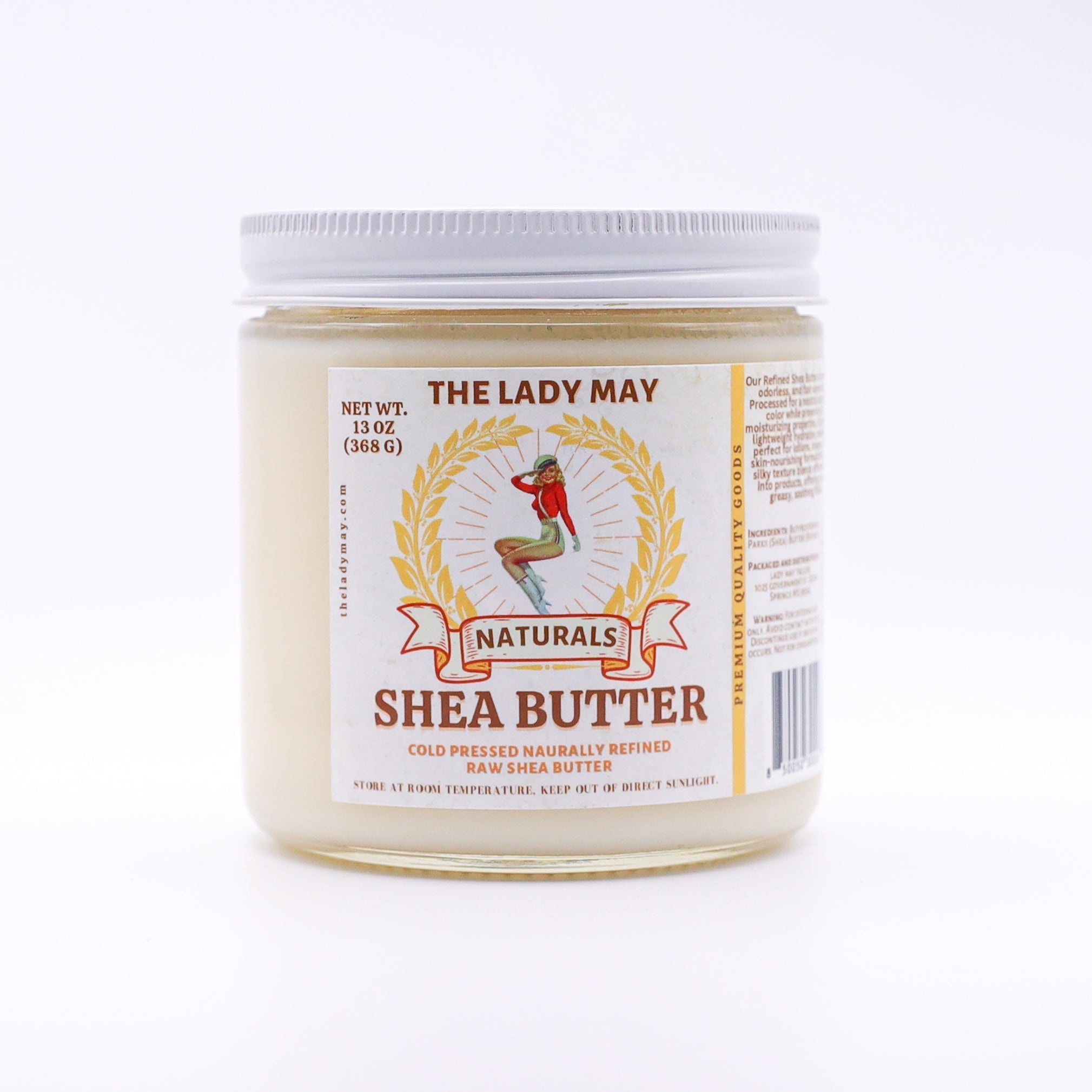 100% Naturally Refined Pure Shea Butter – Hydrating & Nourishing for Skin, Hair, & DIY Beauty The Lady May