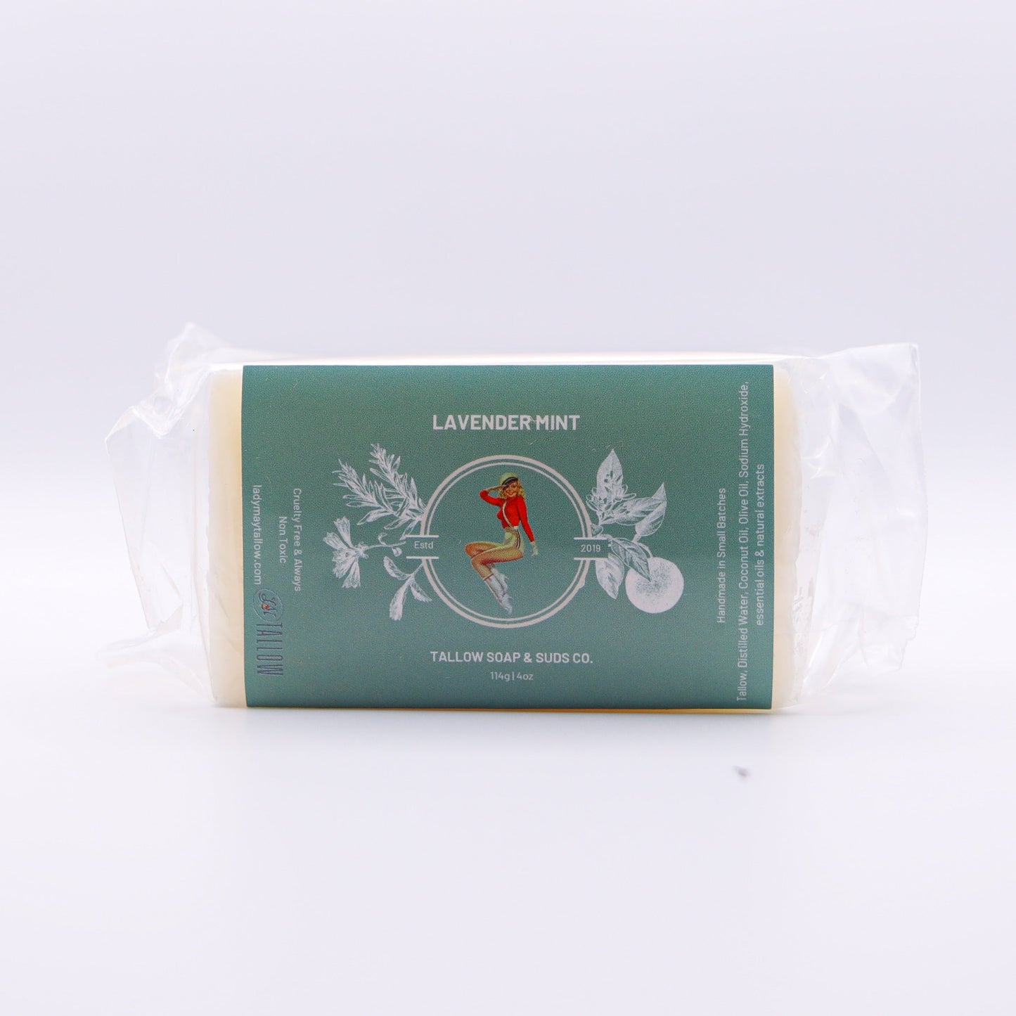 All-Natural Tallow Soap – Lavender Mint & Unscented The Lady May