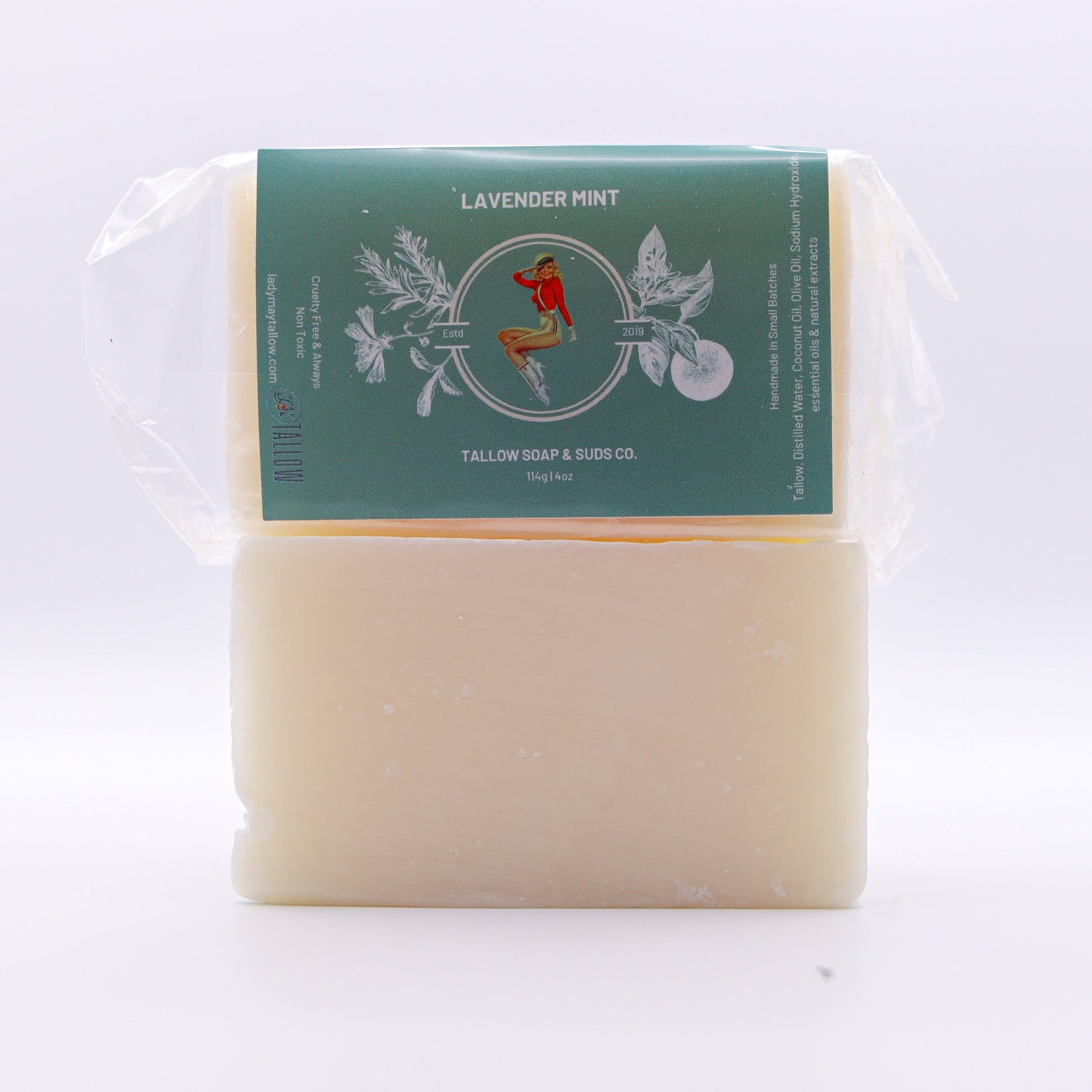All-Natural Tallow Soap – Lavender Mint & Unscented The Lady May