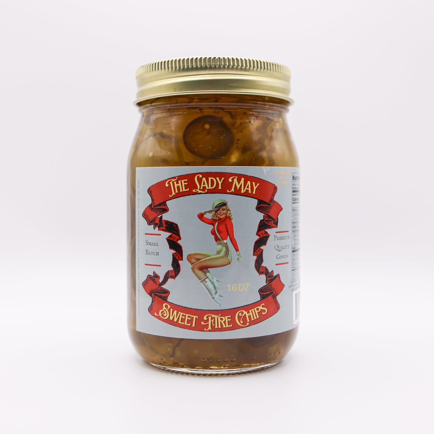 Sweet Fire Pickle Slices The Lady May