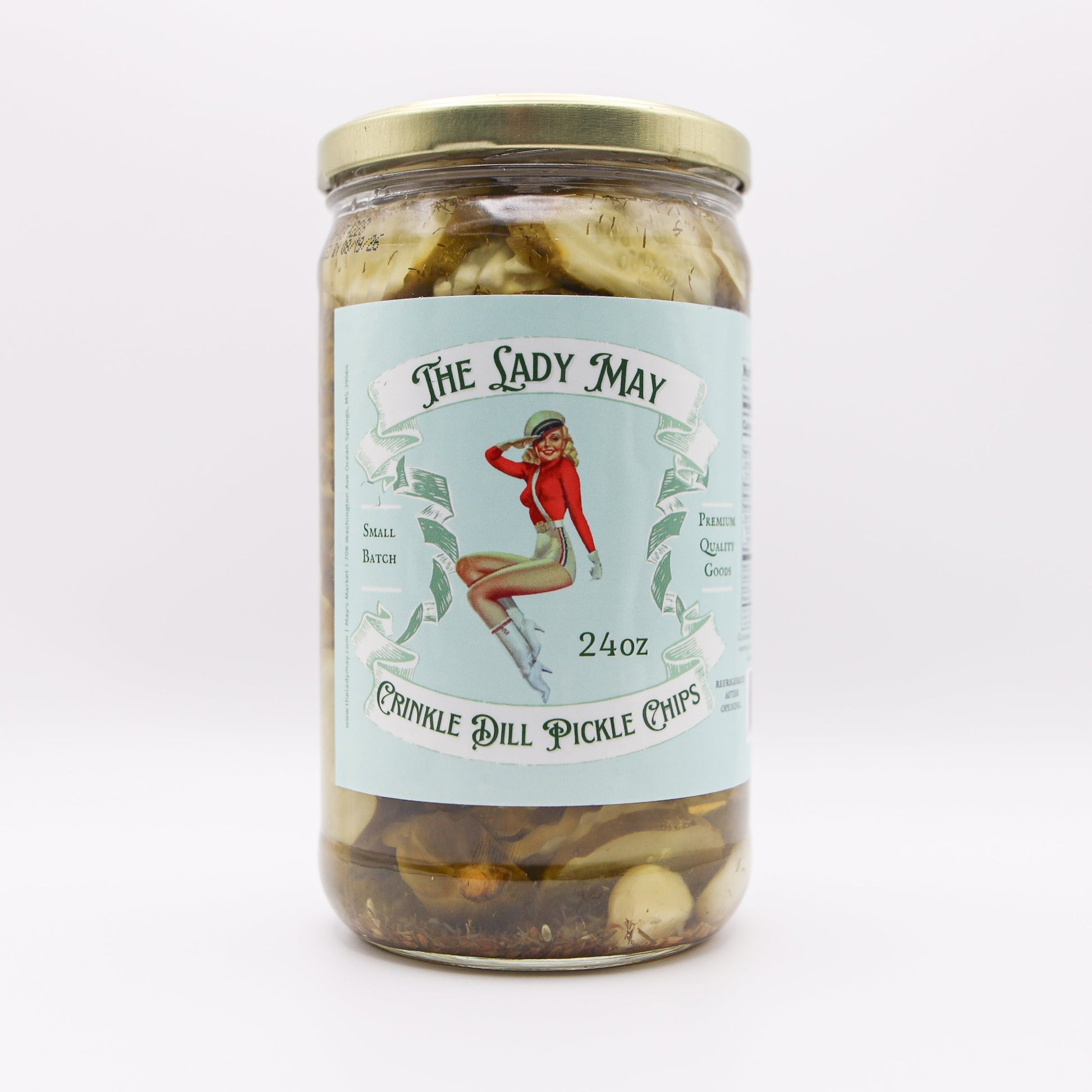 Crinkle Dill Pickle Chips The Lady May