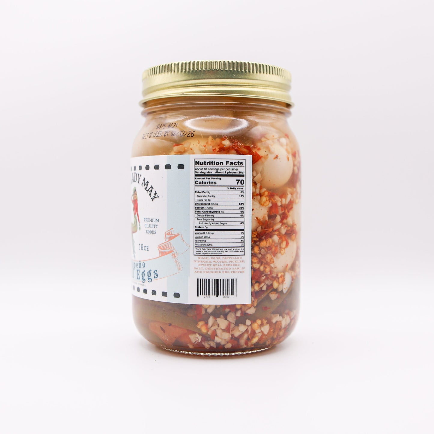 Pickled Jalapeño Quail Eggs The Lady May