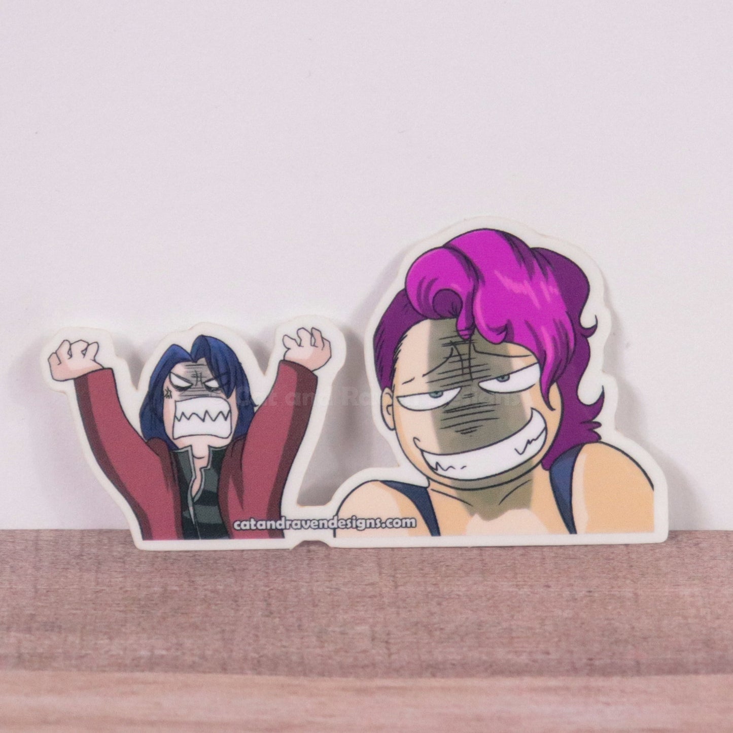 Anime Cat and Raven vinyl stickers Cat and Raven Designs Soap