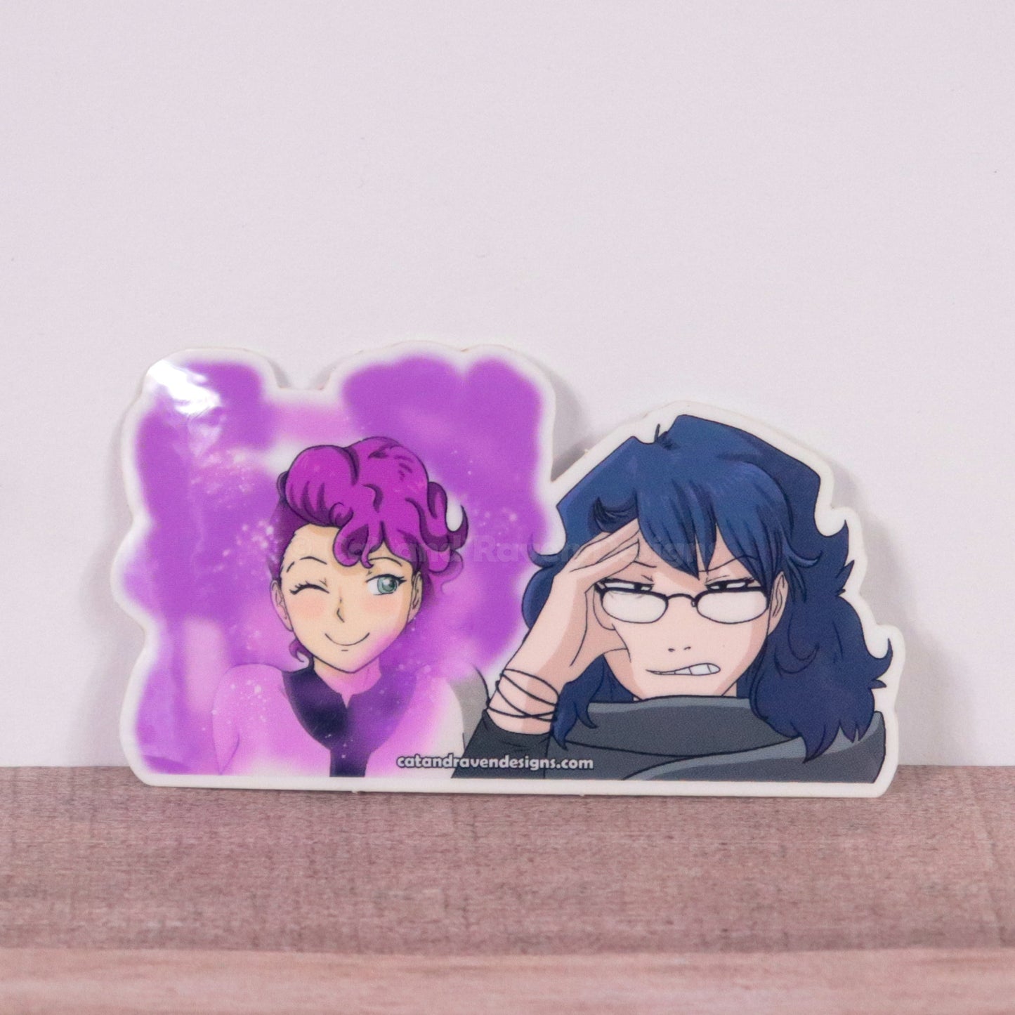 Anime Cat and Raven vinyl stickers Cat and Raven Designs Soap