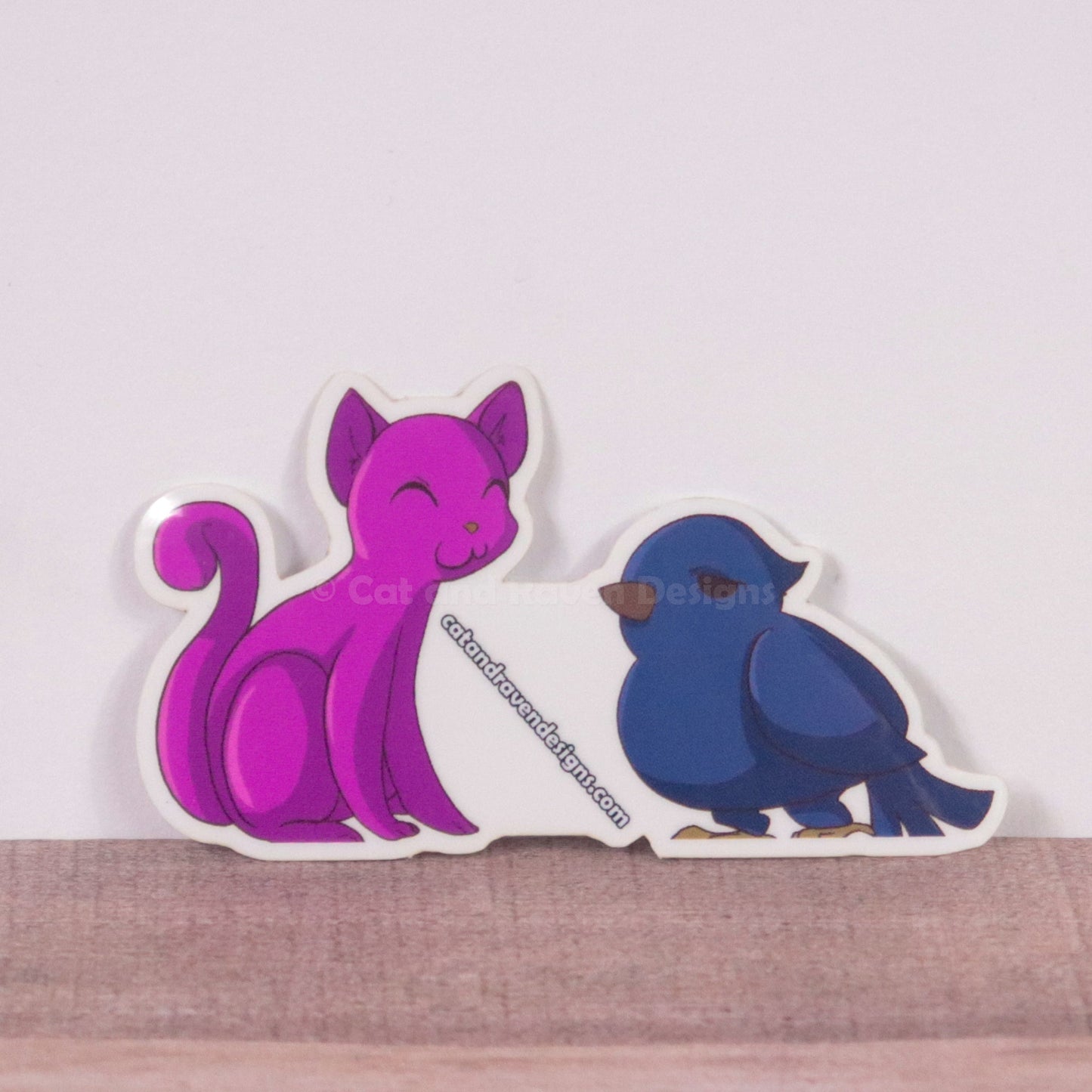 Anime Cat and Raven vinyl stickers Cat and Raven Designs Soap