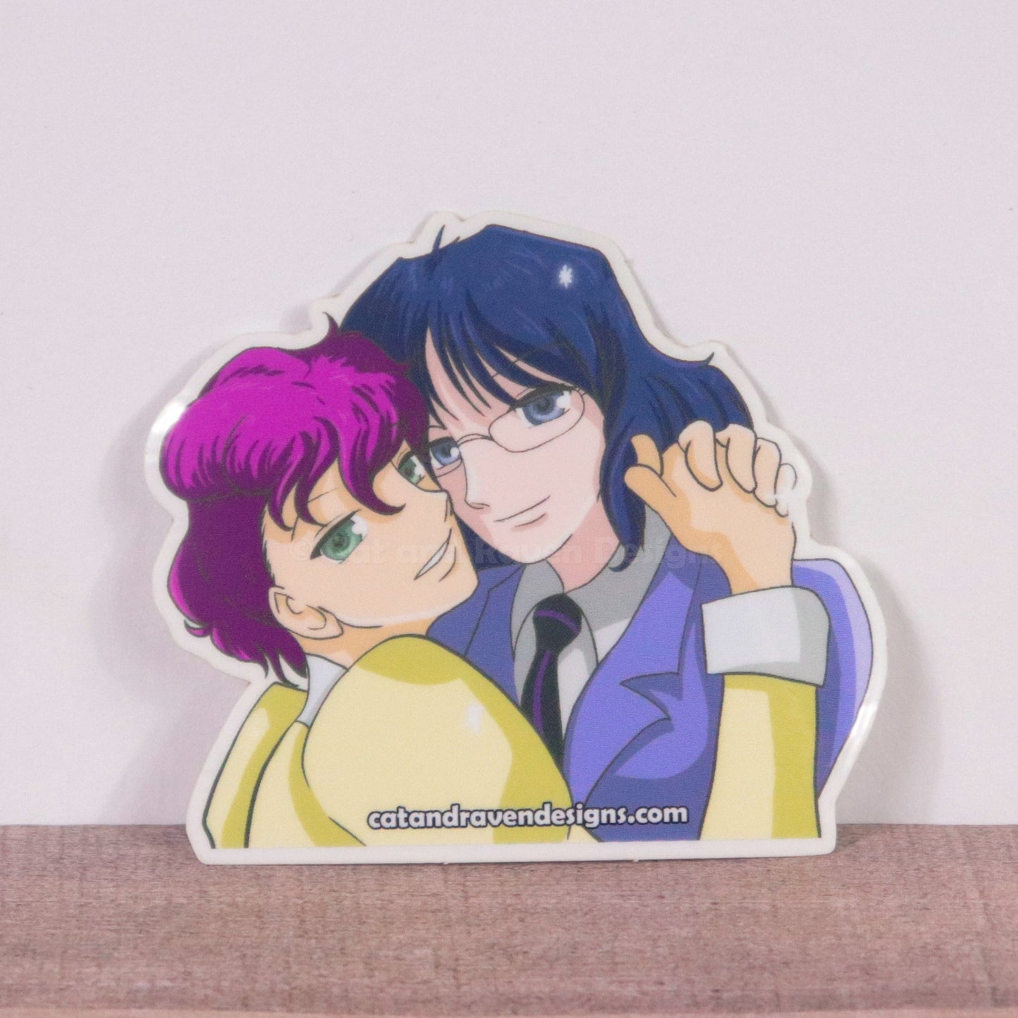 Anime Cat and Raven vinyl stickers Cat and Raven Designs Soap