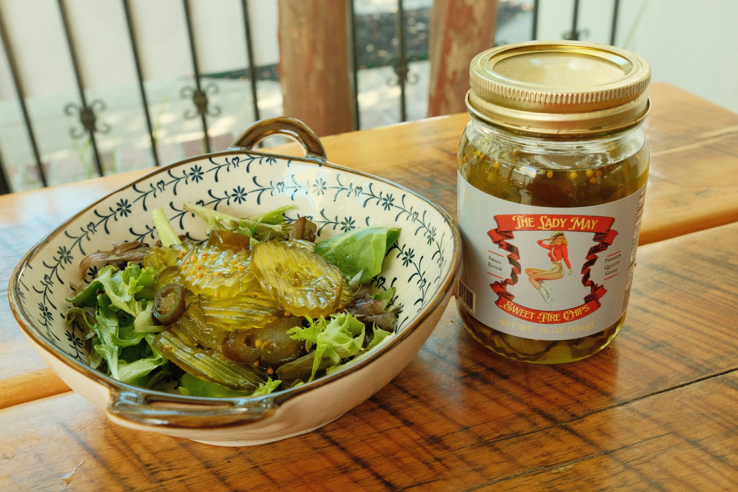 Sweet Fire Pickle Slices The Lady May