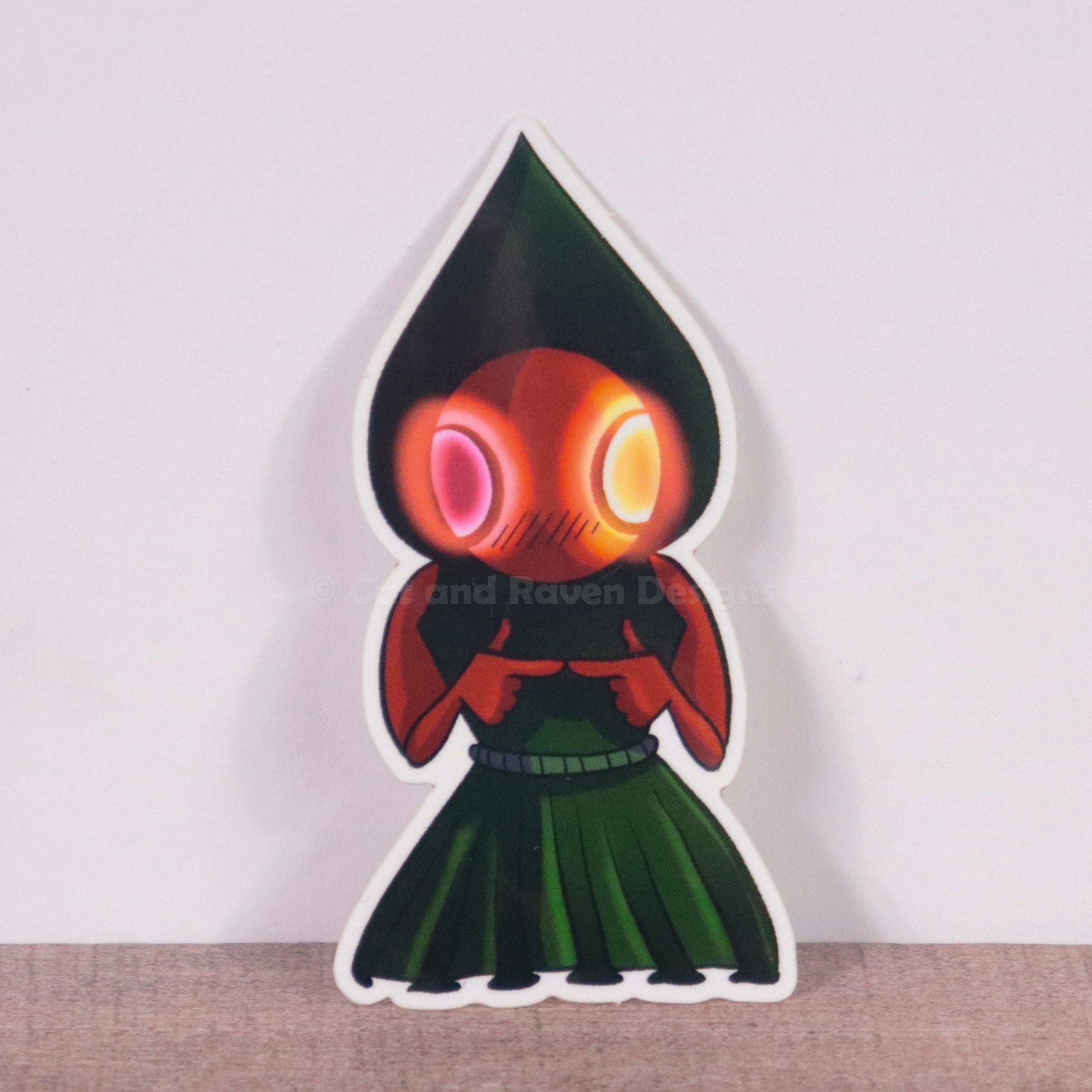 Flatwoods Monster Cryptid cuties vinyl stickers Cat and Raven Designs Soap