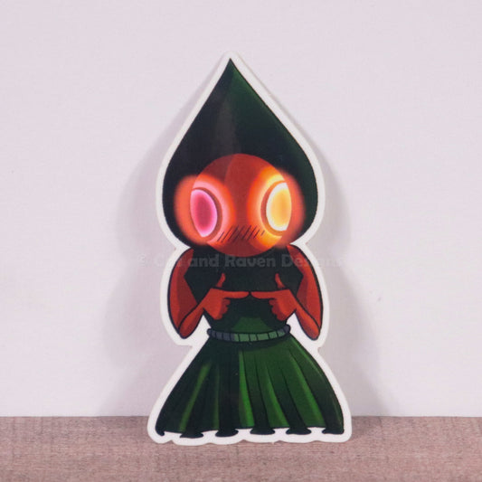 Flatwoods Monster Cryptid cuties vinyl stickers Cat and Raven Designs Soap