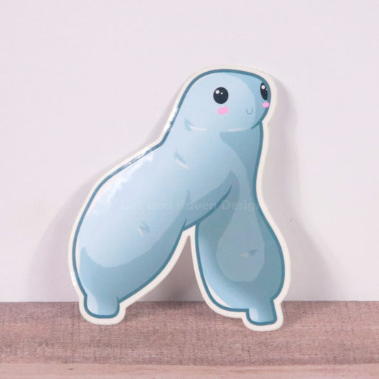 Fresno Nightcrawler Cryptid cuties vinyl sticker Cat and Raven Designs Soap