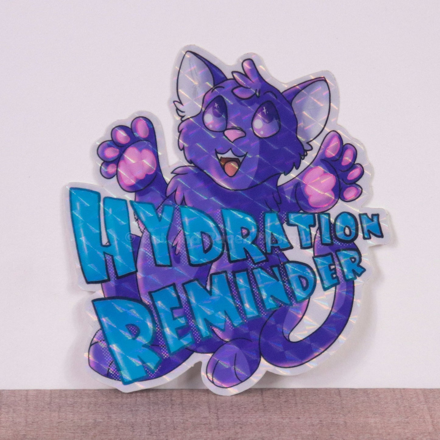 Hydration Reminder vinyl sticker Cat and Raven Designs Soap