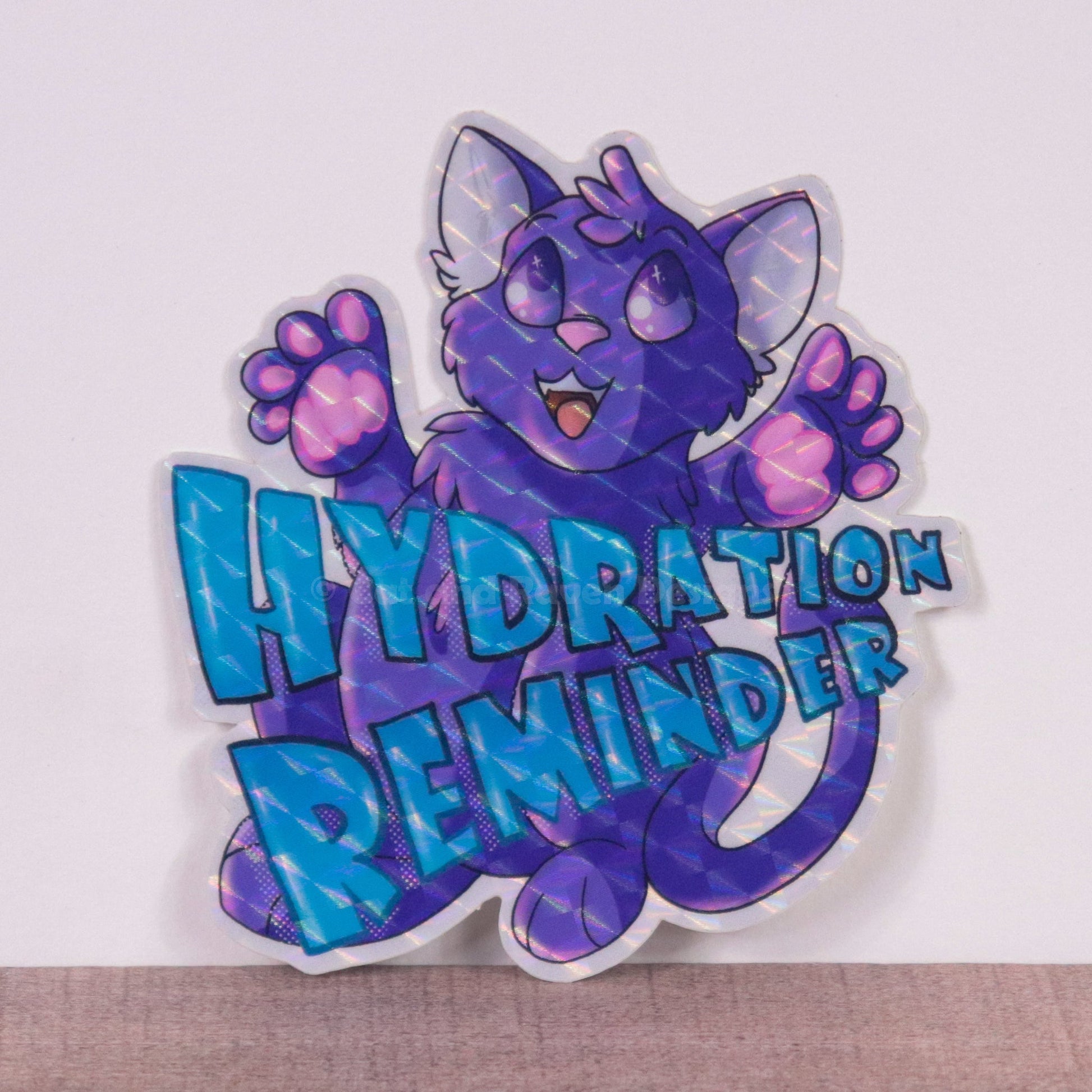 Hydration Reminder vinyl sticker Cat and Raven Designs Soap