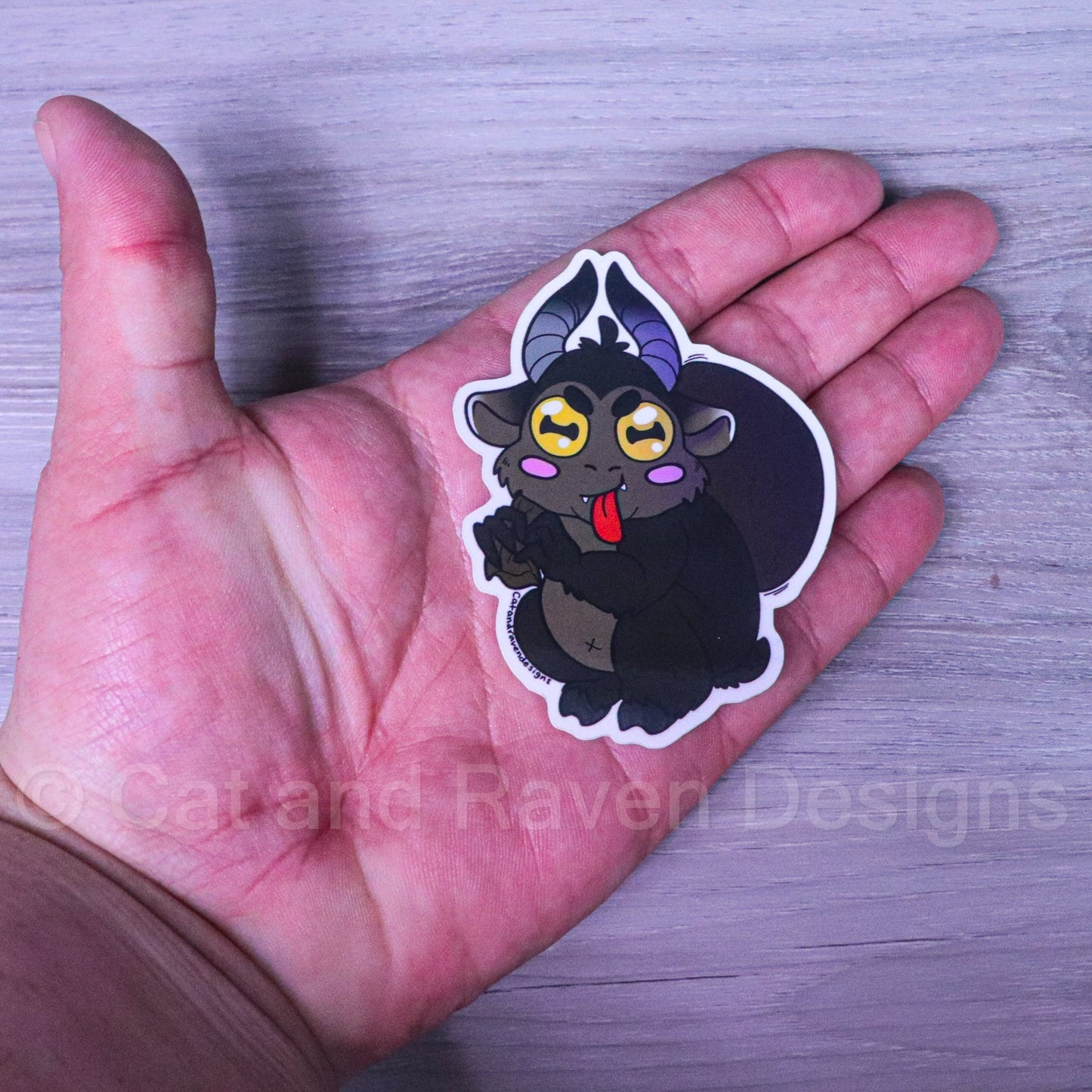 Krampus Cryptid cuties vinyl stickers Cat and Raven Designs Soap