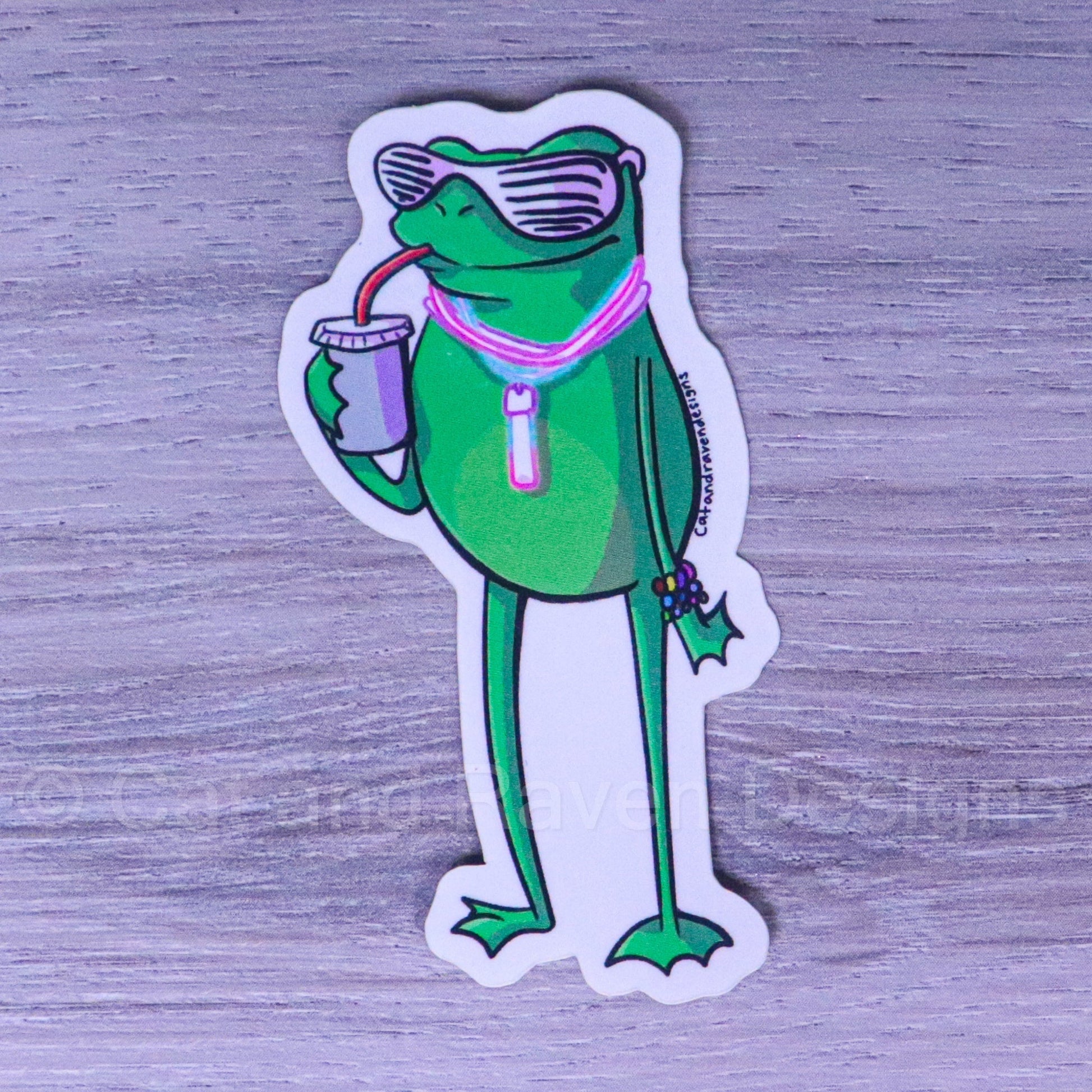 Loveland Frogman Cryptid cuties vinyl stickers Cat and Raven Designs Soap