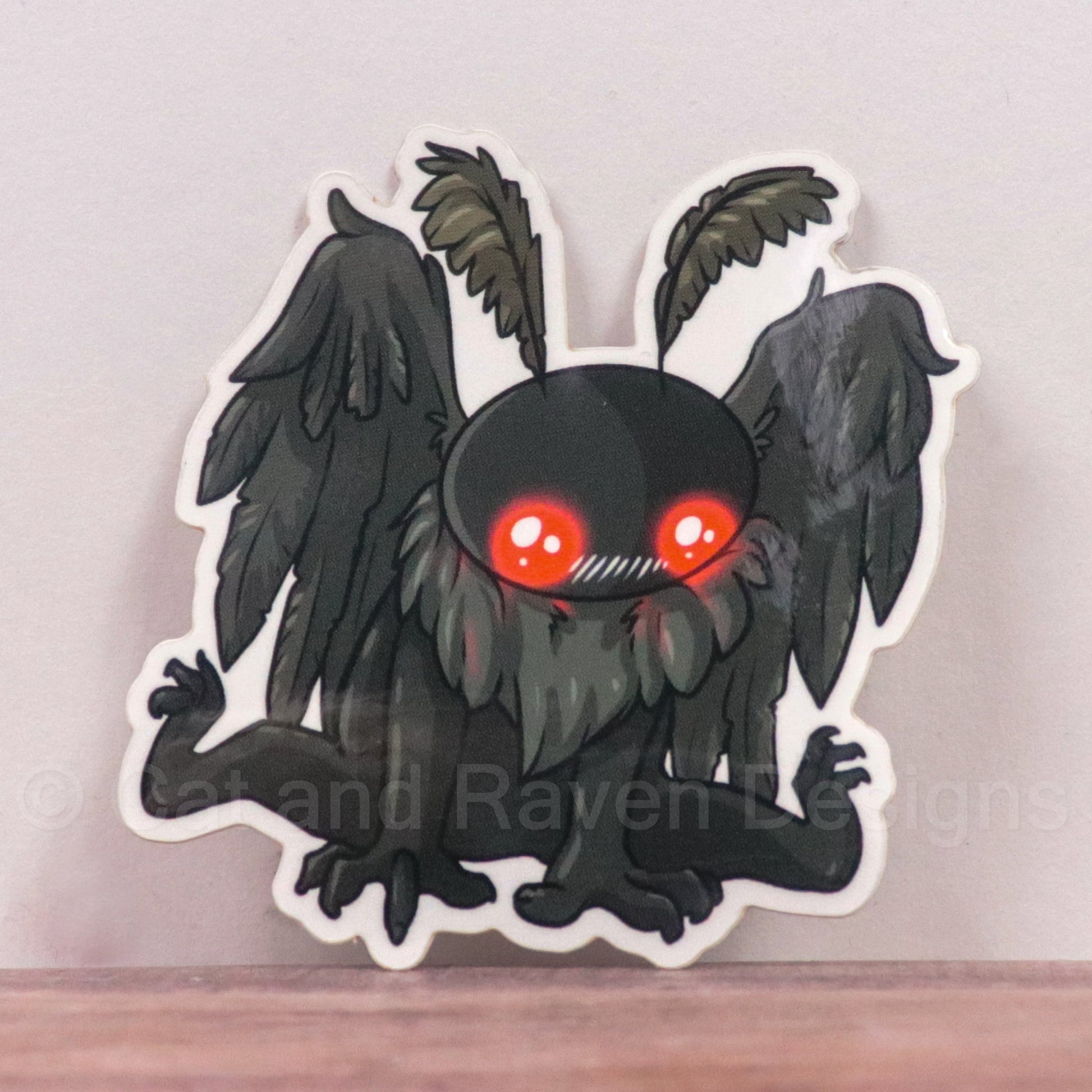 Mothman Cryptid cuties vinyl stickers Cat and Raven Designs Soap