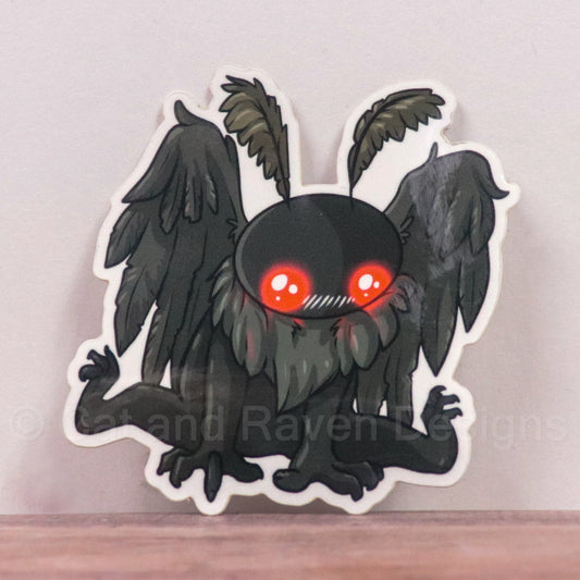 Mothman Cryptid cuties vinyl stickers Cat and Raven Designs Soap