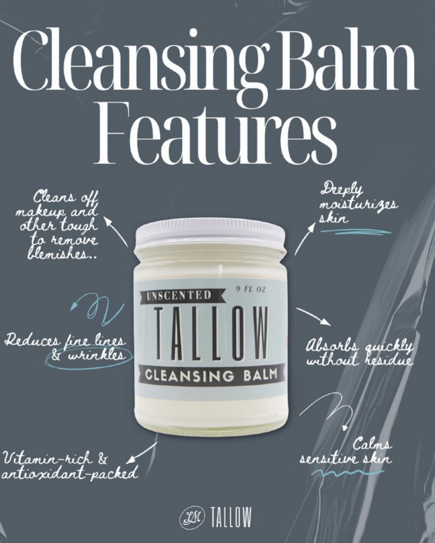 Unscented Tallow Cleansing Balm The Lady May