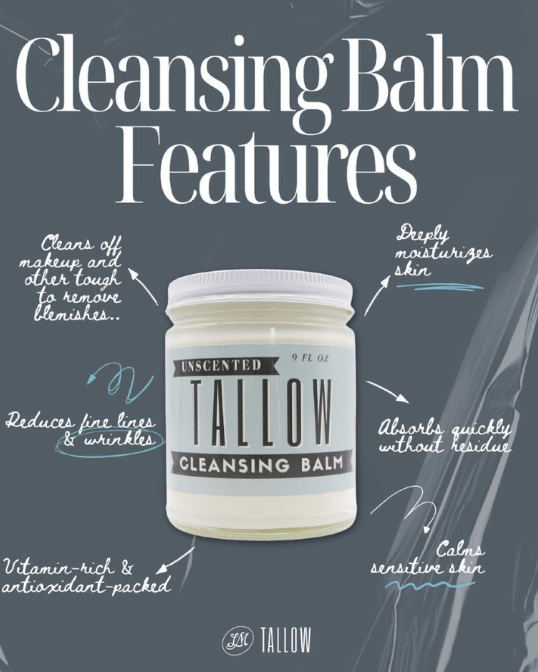 Unscented Tallow Cleansing Balm The Lady May