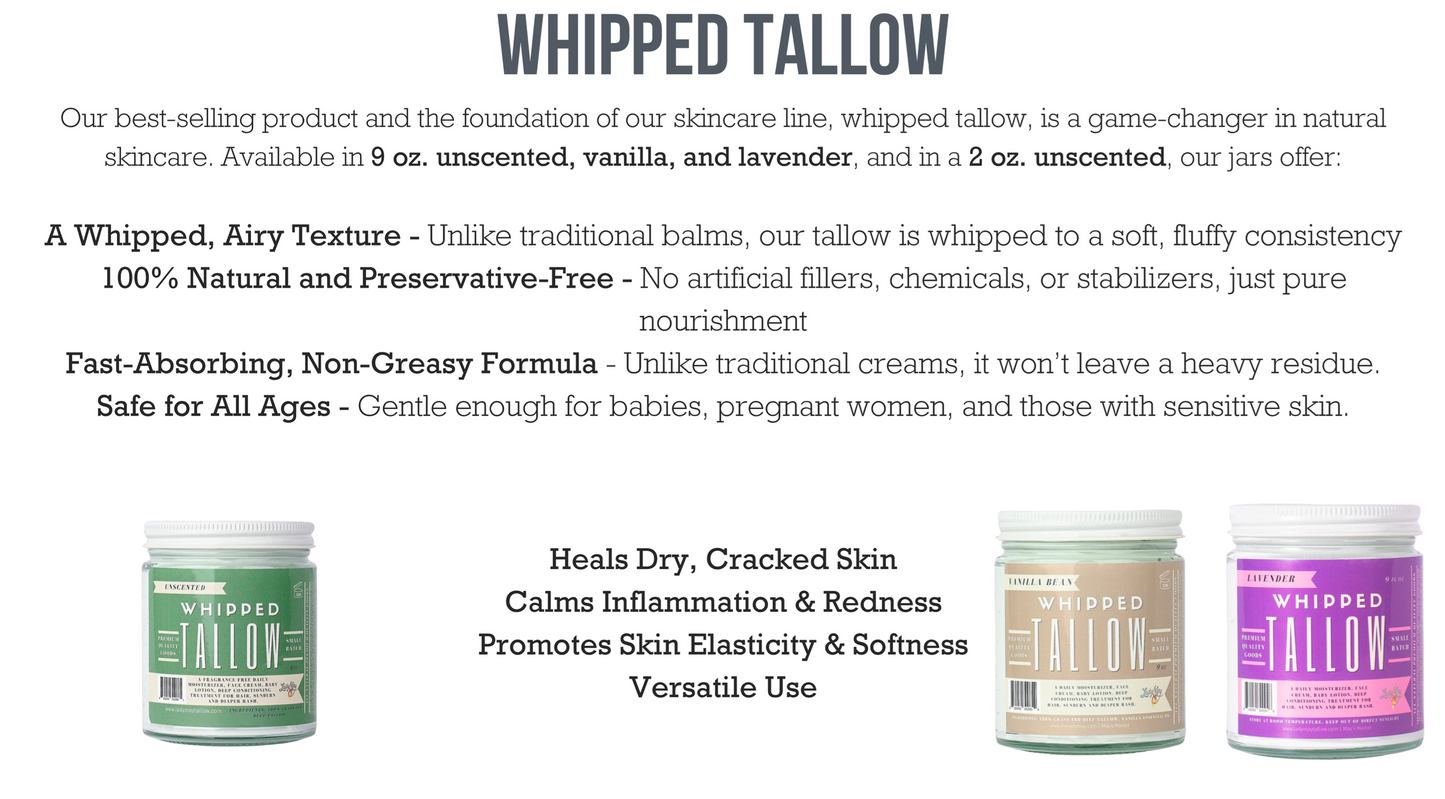 Whipped Tallow Trio - Scented (9oz) The Lady May