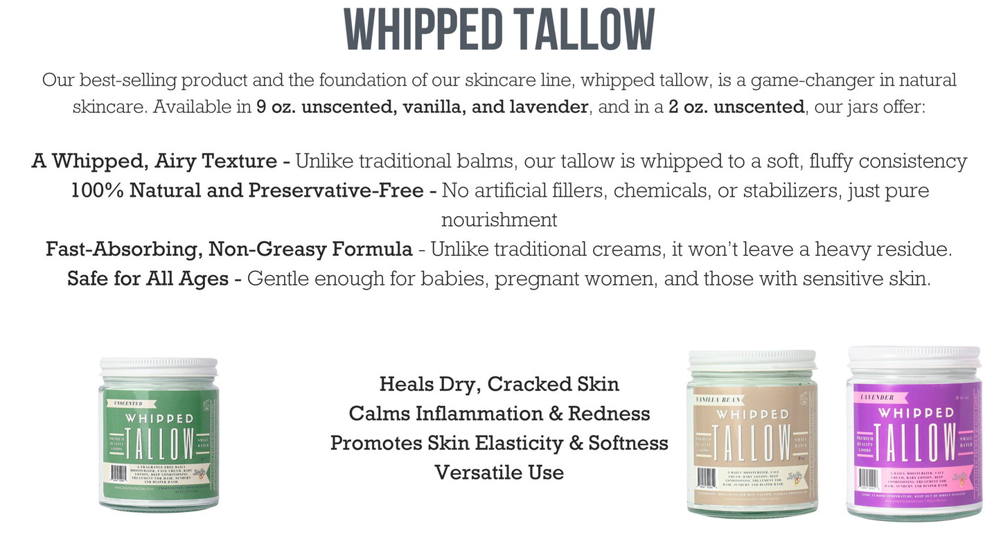 Ultimate Tallow Skincare Gift Set (Set of 10) The Lady May