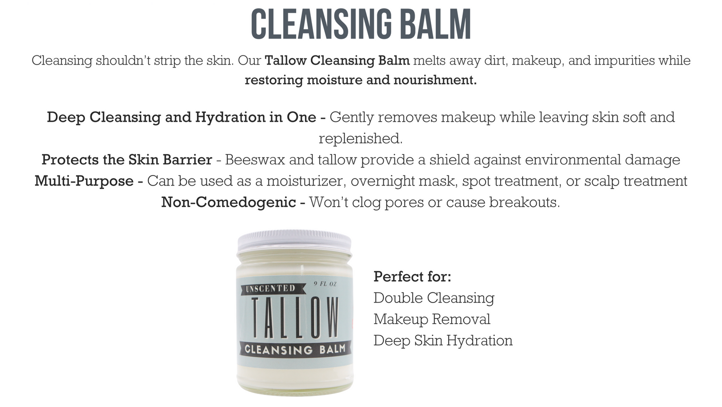 Unscented Tallow Cleansing Balm The Lady May
