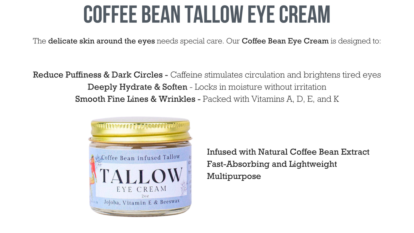 Coffee Infused Tallow Eye Cream The Lady May