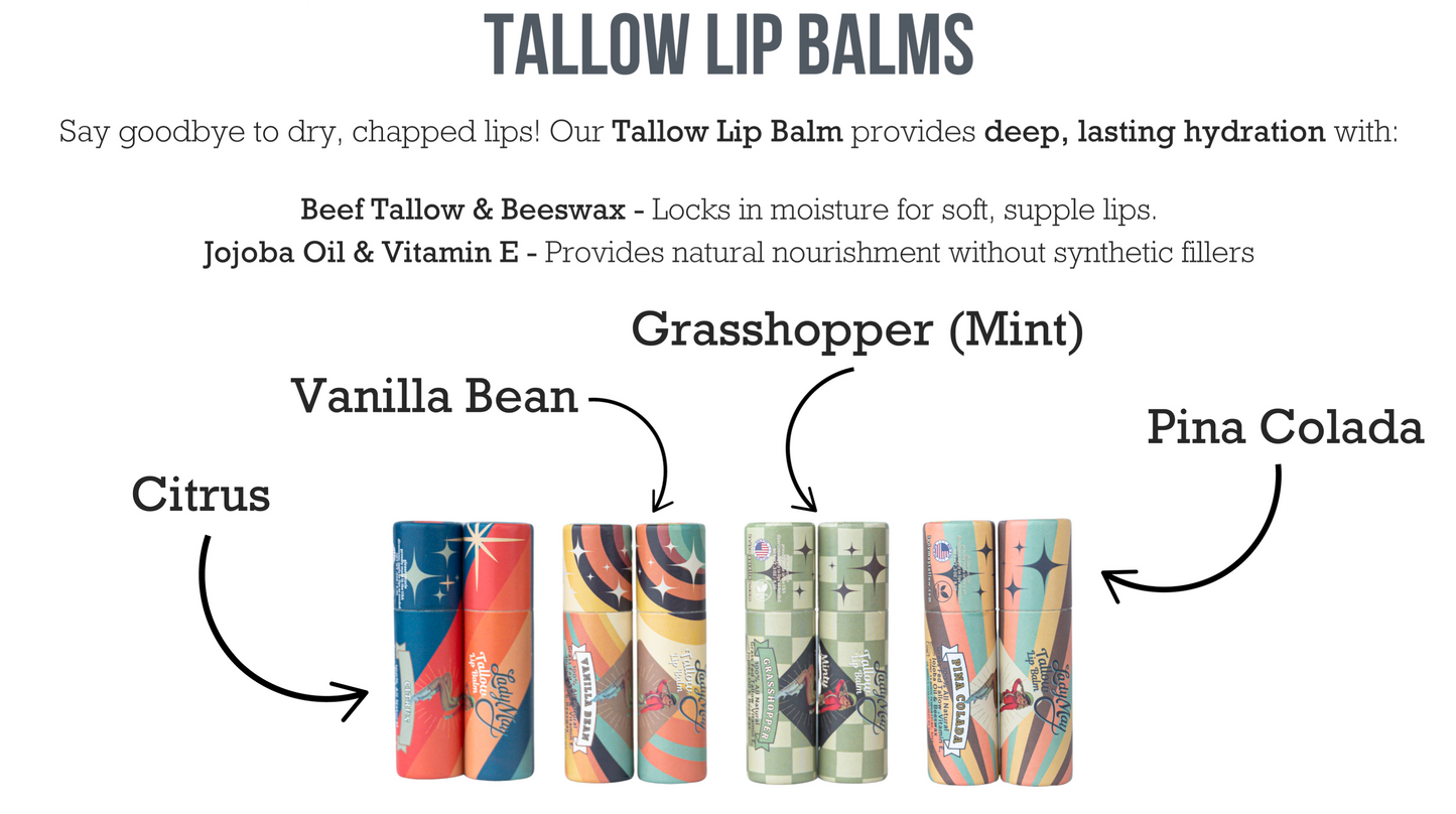 Tallow Lip Balm | Pure + Natural Hydration The Lady May