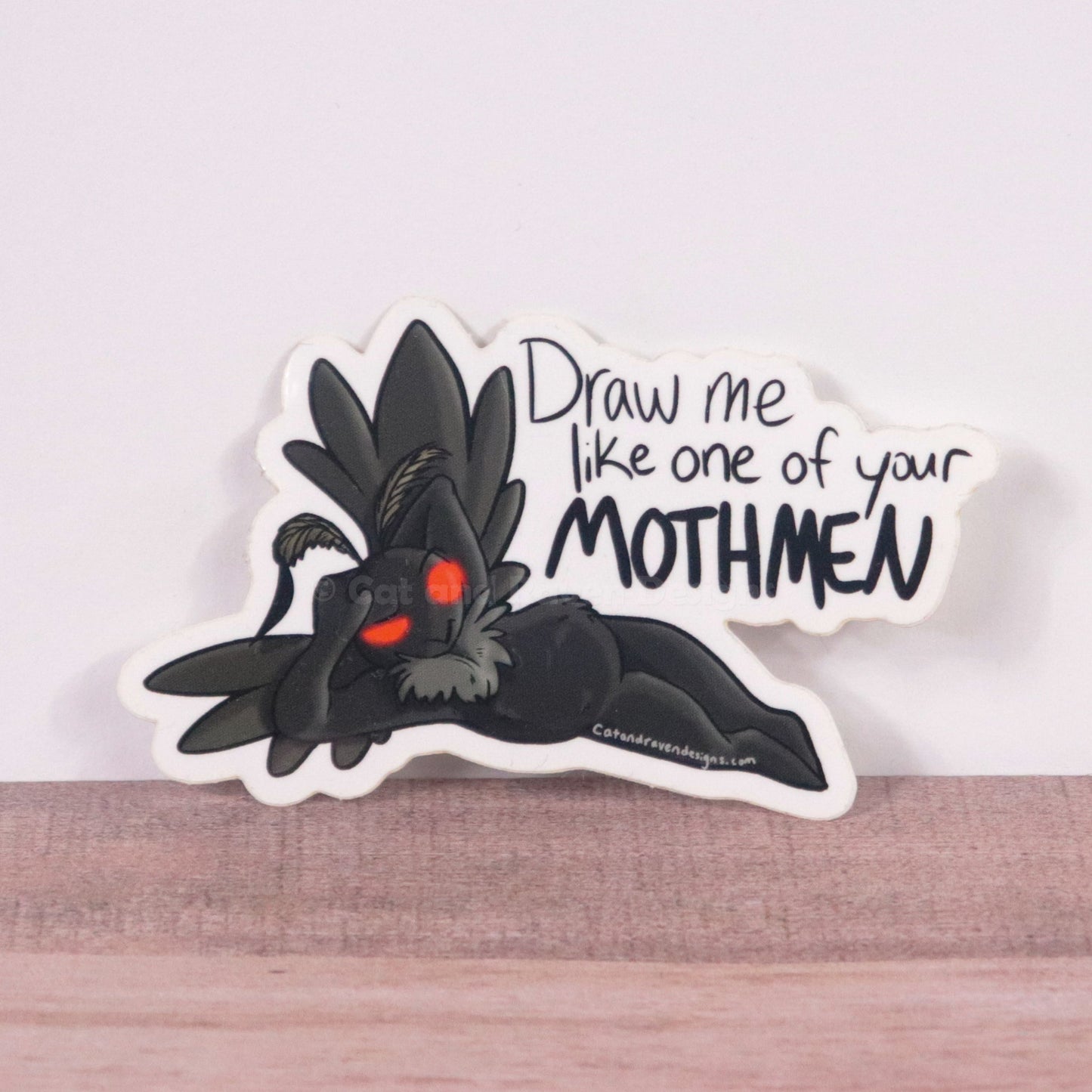 Sexy Mothman vinyl sticker Cat and Raven Designs Soap