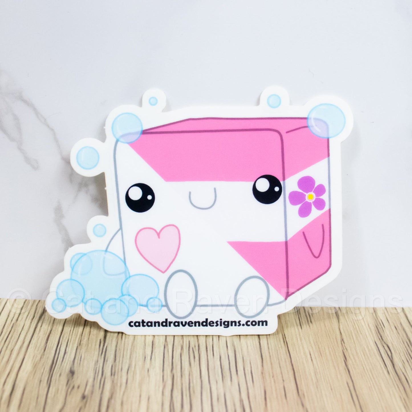 Soapy Buddy pride flag vinyl sticker Cat and Raven Designs Soap