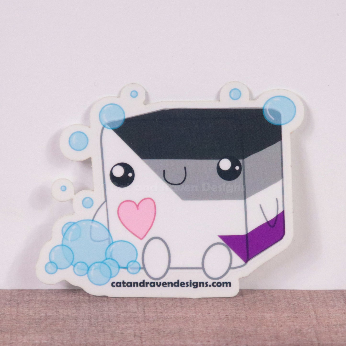 Soapy Buddy pride flag vinyl sticker Cat and Raven Designs Soap