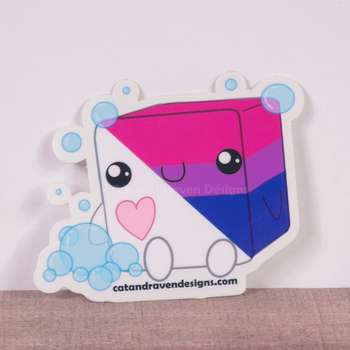 Soapy Buddy pride flag vinyl sticker Cat and Raven Designs Soap