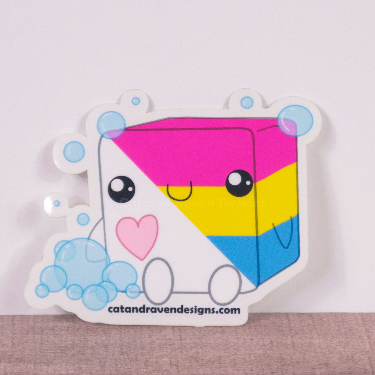 Soapy Buddy pride flag vinyl sticker Cat and Raven Designs Soap