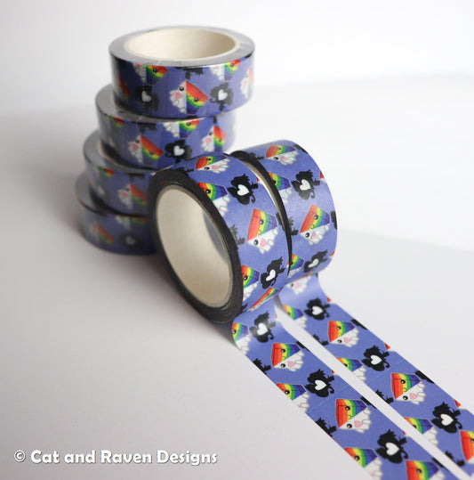 Soapy Buddy washi tape Cat and Raven Designs Soap
