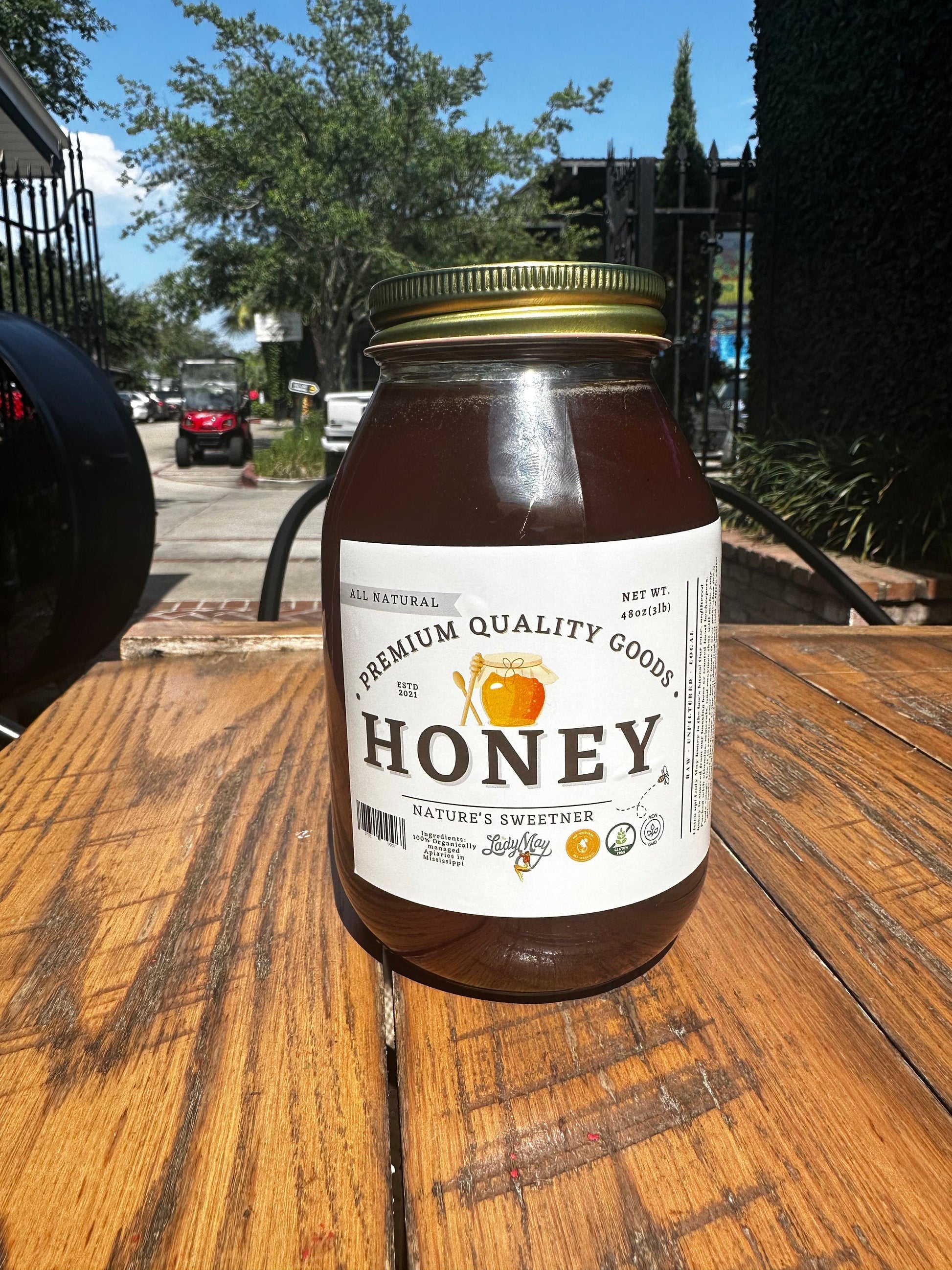 All Natural Raw Unfiltered Honey - 12oz The Lady May