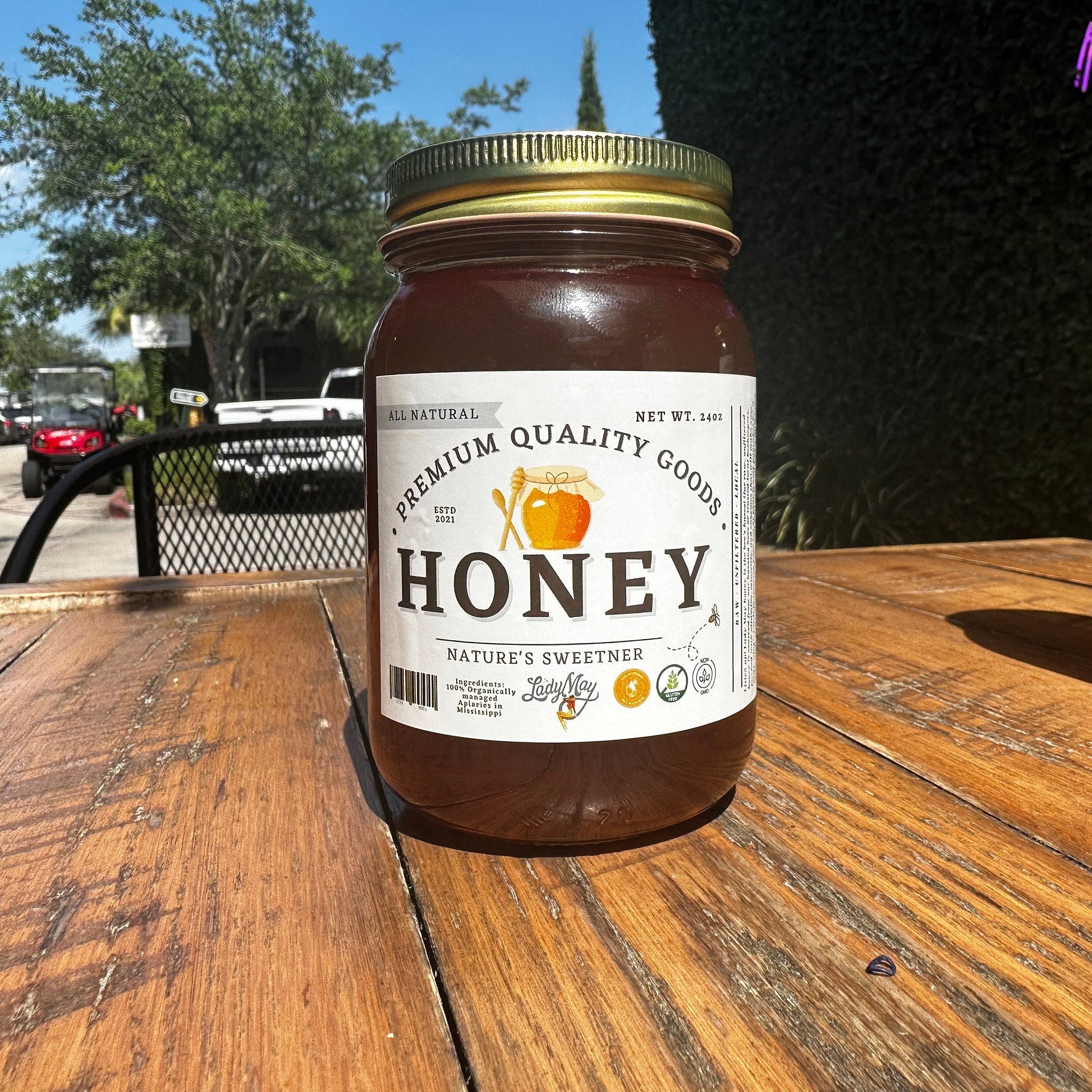 All Natural Raw Unfiltered Honey - 12oz The Lady May