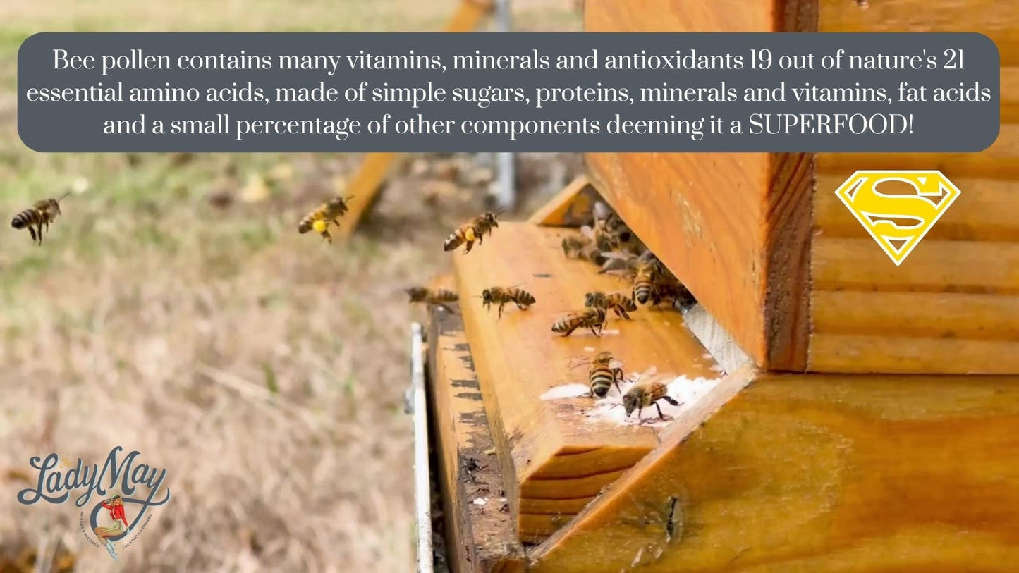 Bee Pollen and Raw Honey Gift Bundle The Lady May