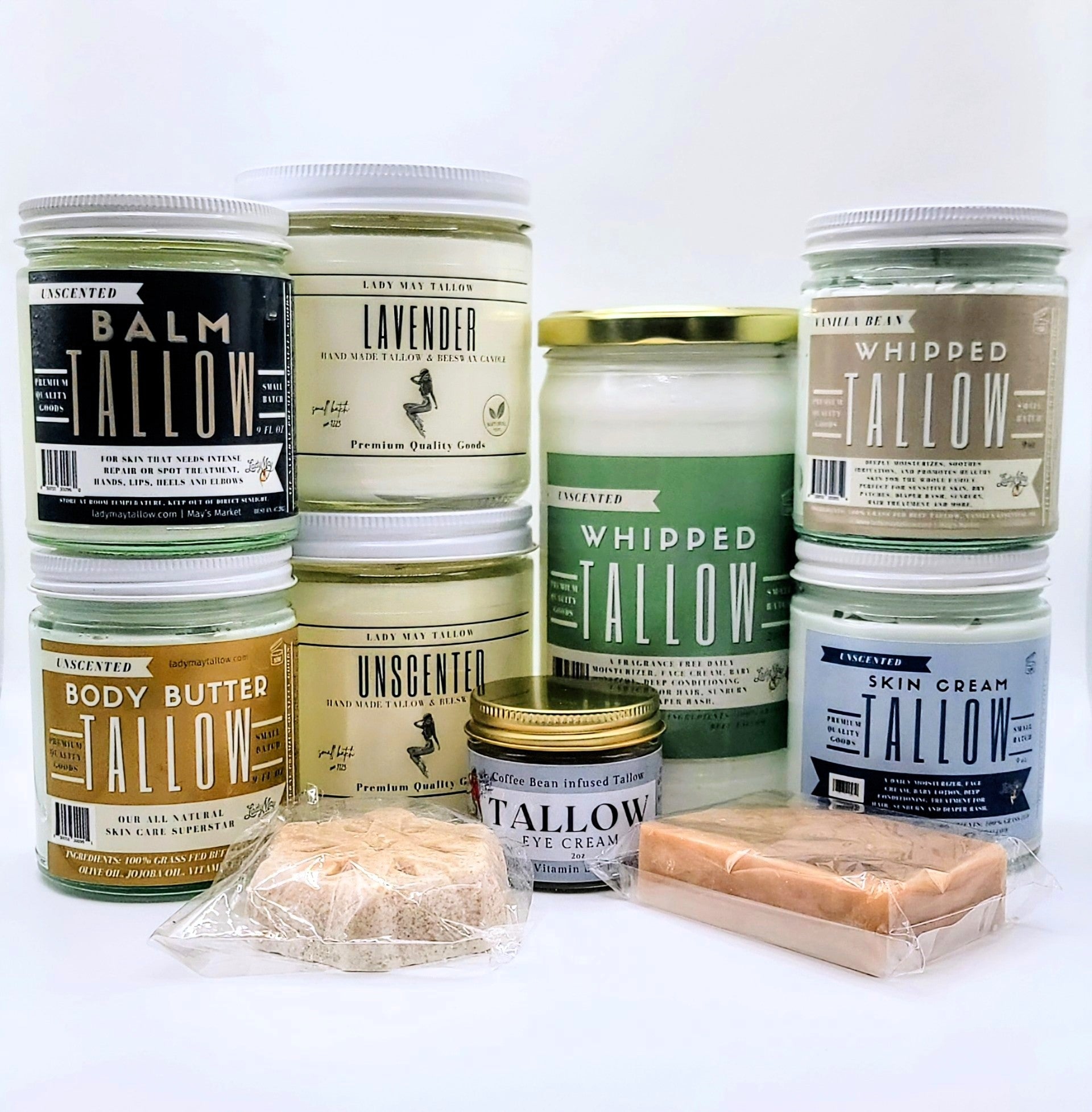 Ultimate Tallow Skincare Gift Set (Set of 10) The Lady May