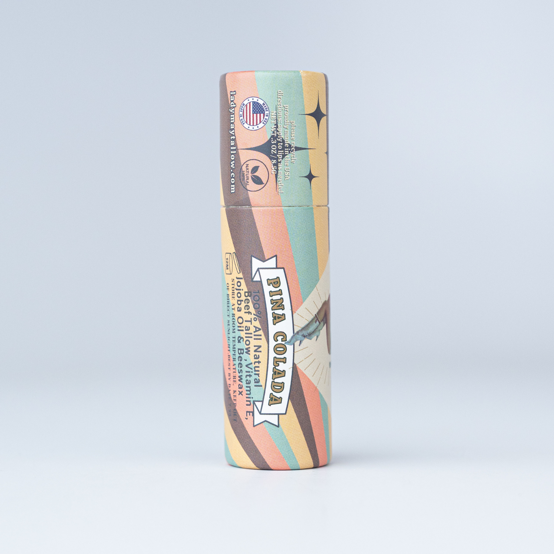 Tallow Lip Balm Multipack - Citrus, Vanilla, Mint, Pina Colada The Lady May