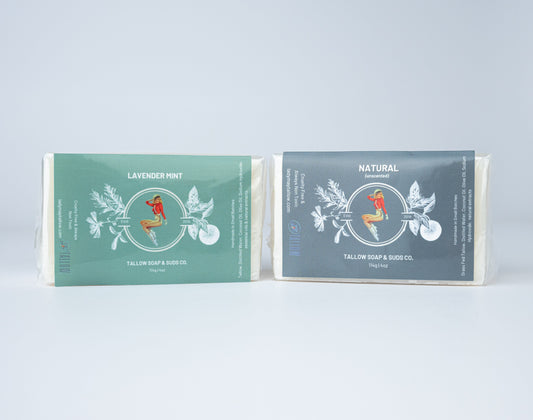All-Natural Tallow Soap – Lavender Mint & Unscented The Lady May