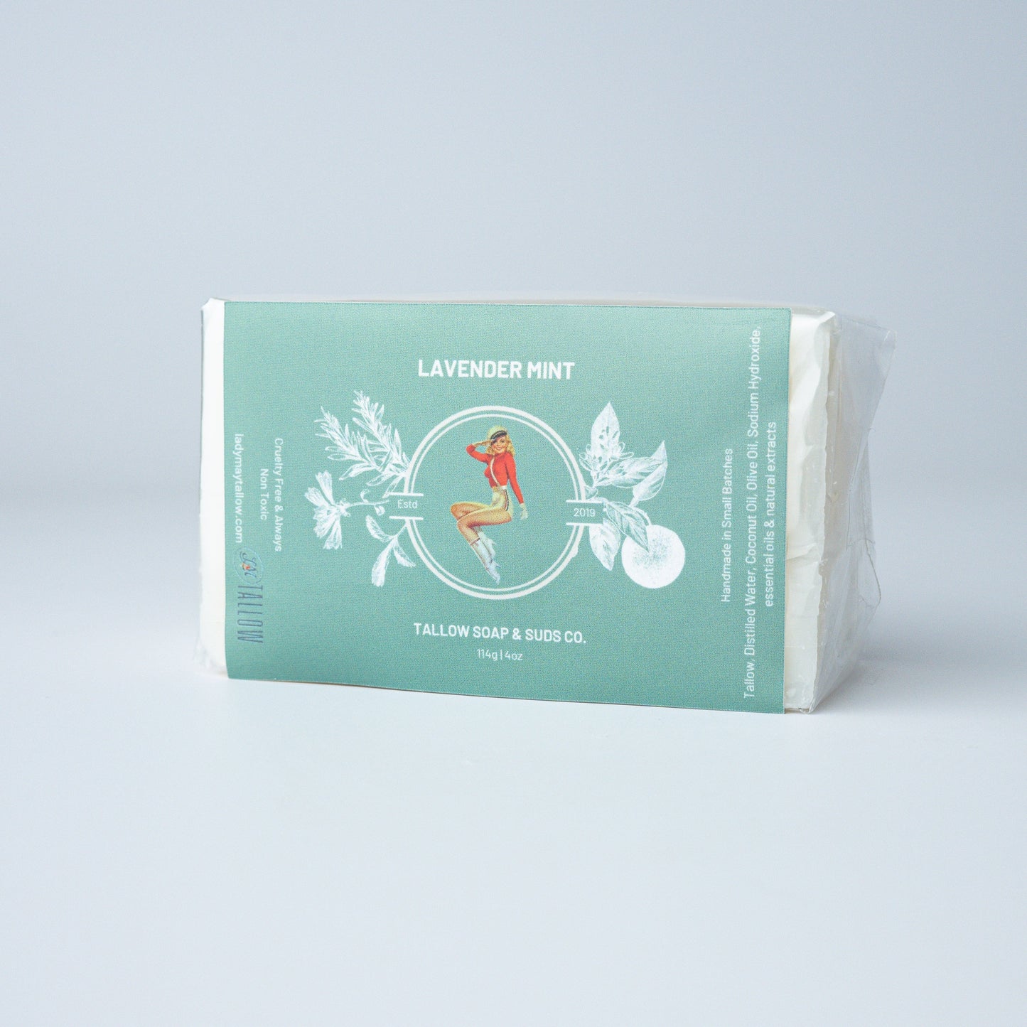 All-Natural Tallow Soap – Lavender Mint & Unscented The Lady May