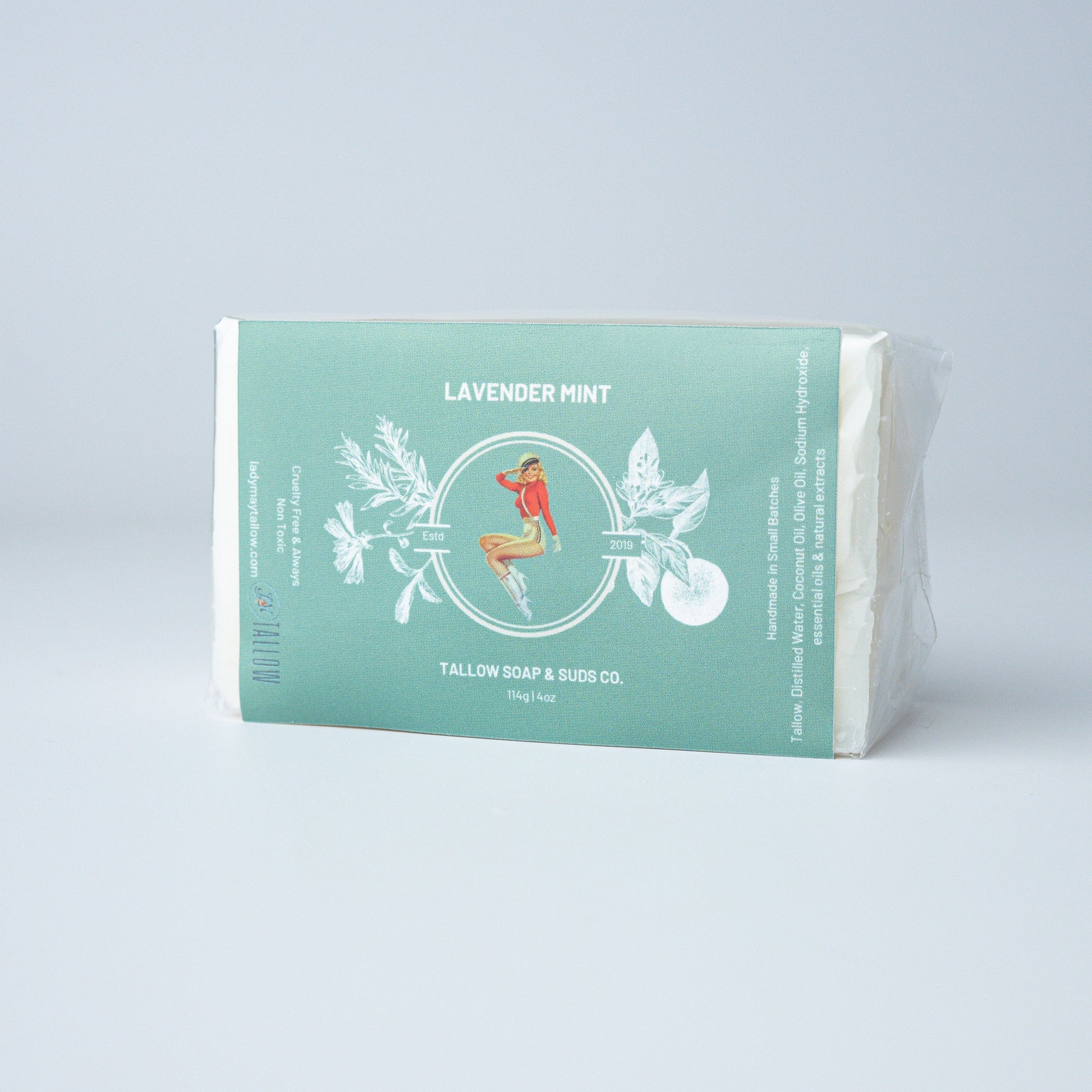 All-Natural Tallow Soap – Lavender Mint & Unscented The Lady May