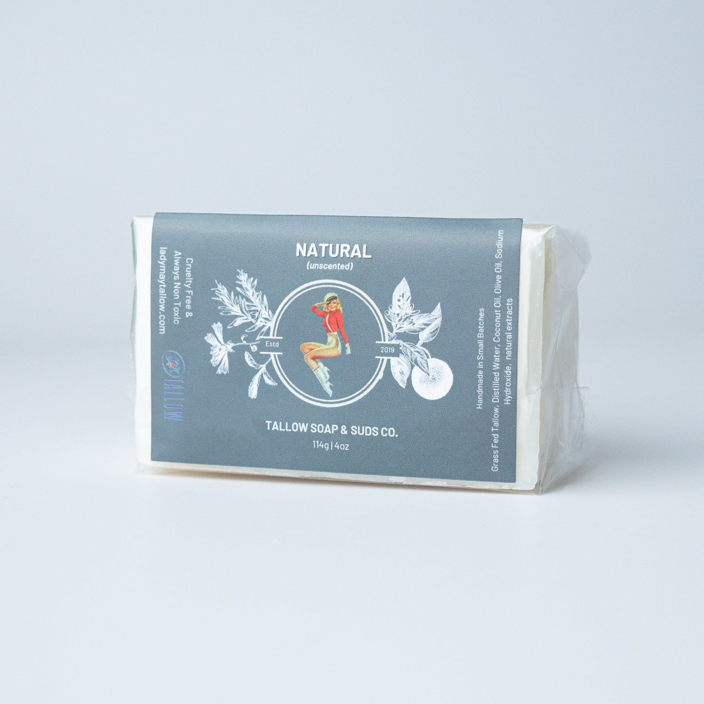 All-Natural Tallow Soap – Lavender Mint & Unscented The Lady May